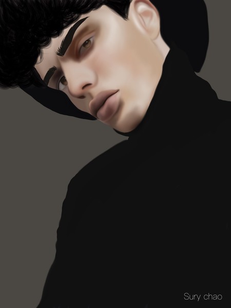 Colored Digital Portrait