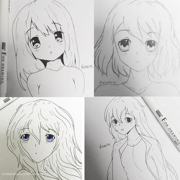 Anime-styled sketch