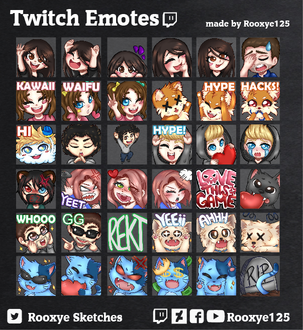 Twitch Emote Artists&Clients