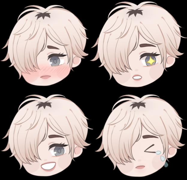 4 chibi expressions