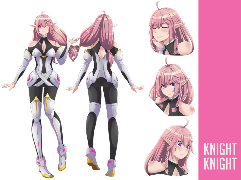 Draw anime characters sheet design for commercial use by Dellahputri   Fiverr