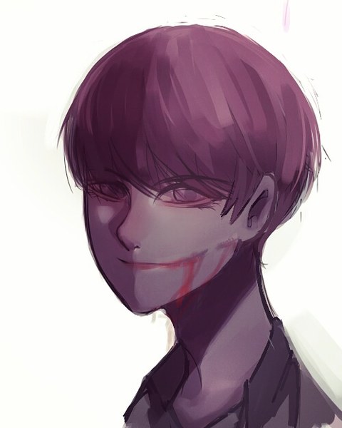 Bust up colored dark style 