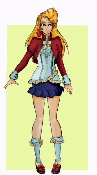 Full body colored drawing