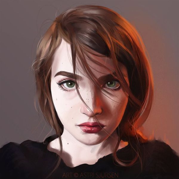 Digital Art Female Portrait