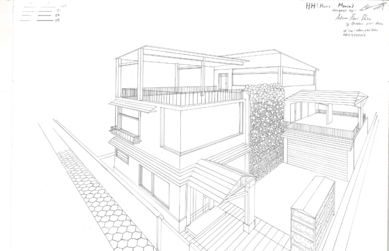 House Perspective Drawing 