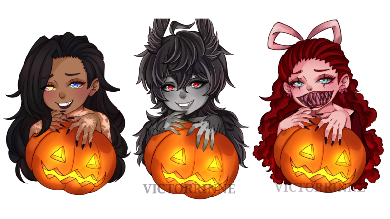 Halloween ych anime style