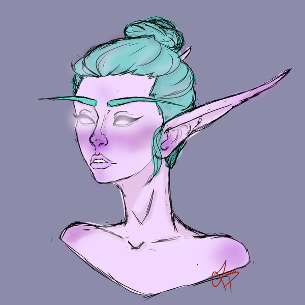 Colored Bust (sketch)