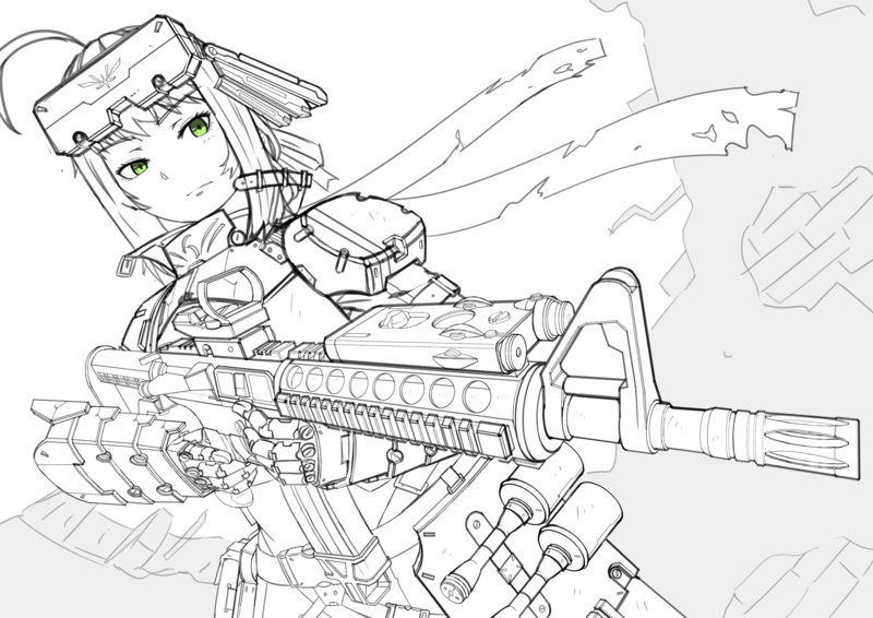 yet another Female Anime Soldier by AditTheStig on DeviantArt