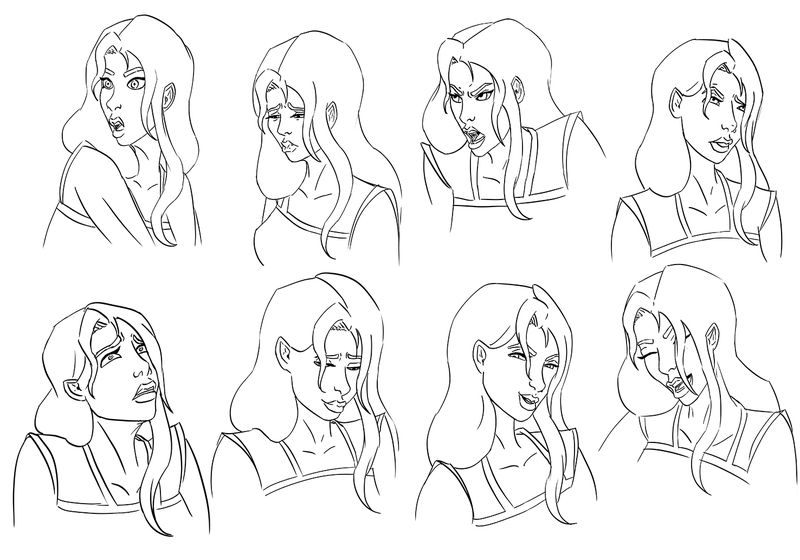 expressions portrait character