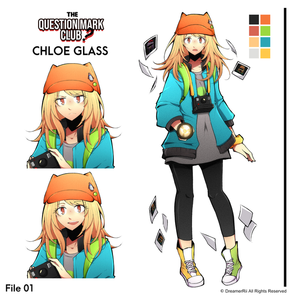 anime reference sheets character settei