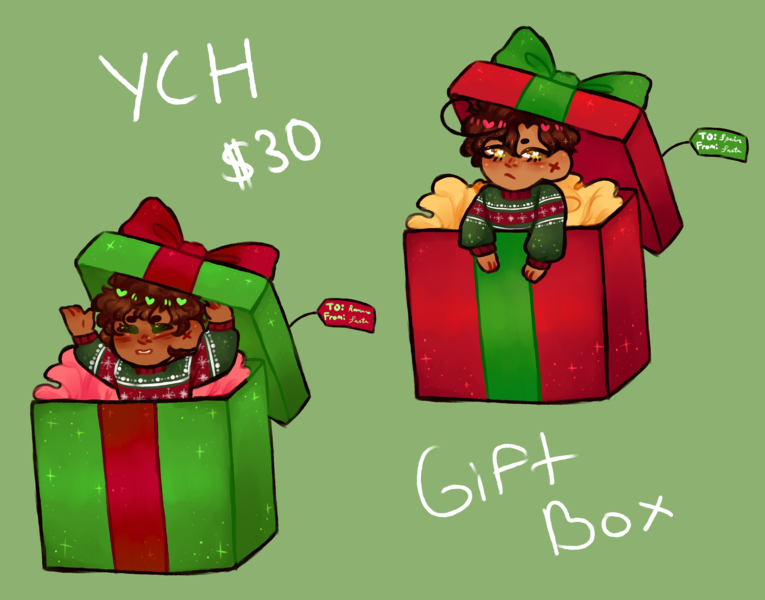 Christmas YCH: Gift Box!