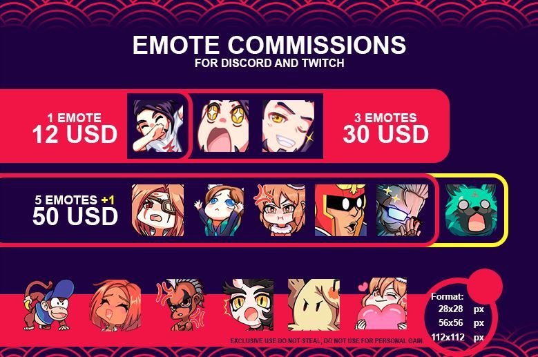 Emotes for Discord and Twitch