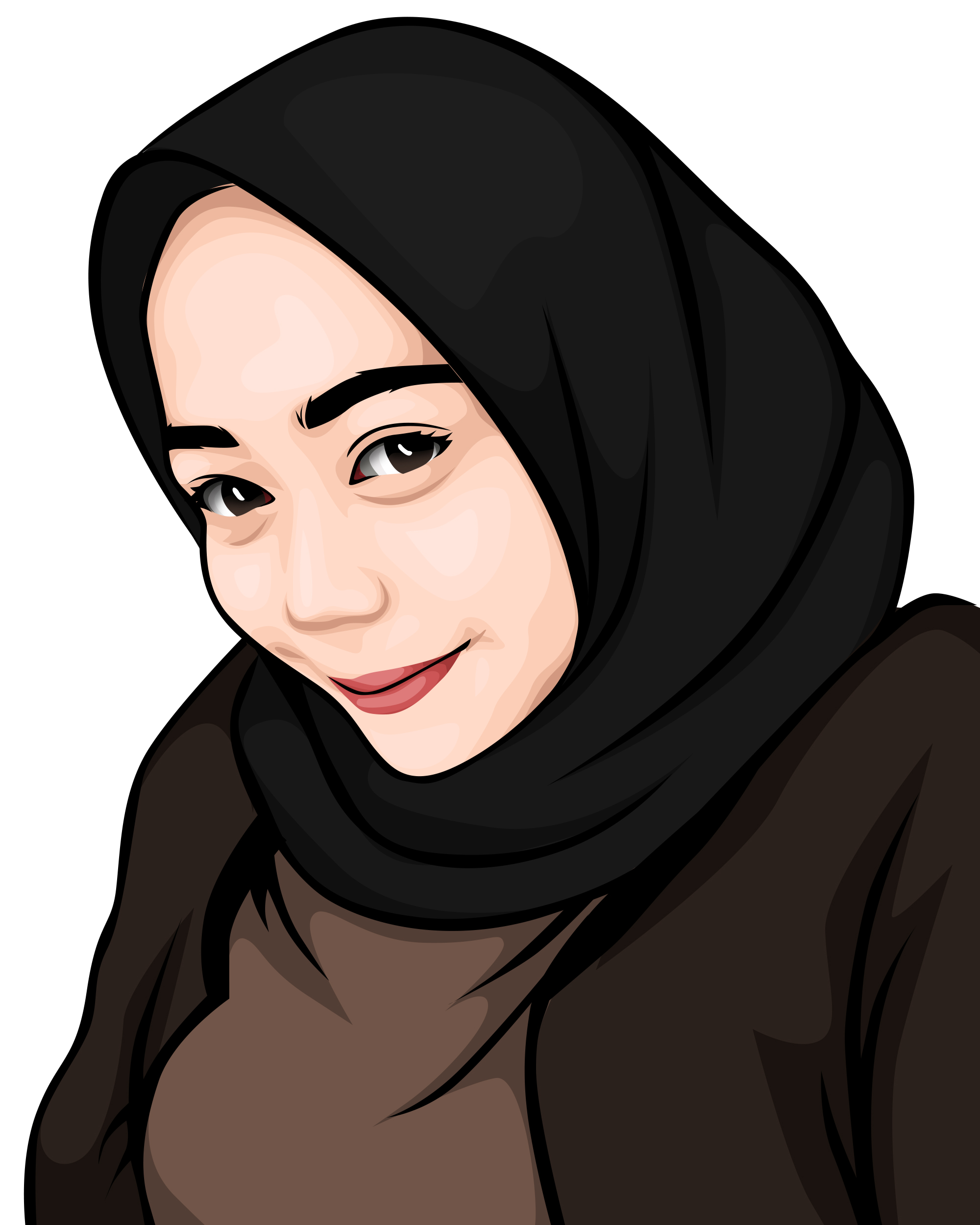 Colored Vector Art Face - Artists&Clients