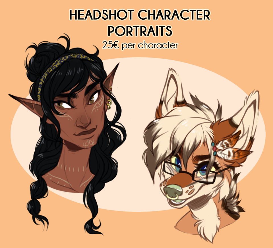 headshot for character creator