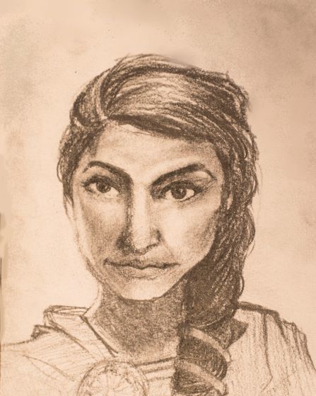 4.5 x 6 Pencil Portrait Sketch