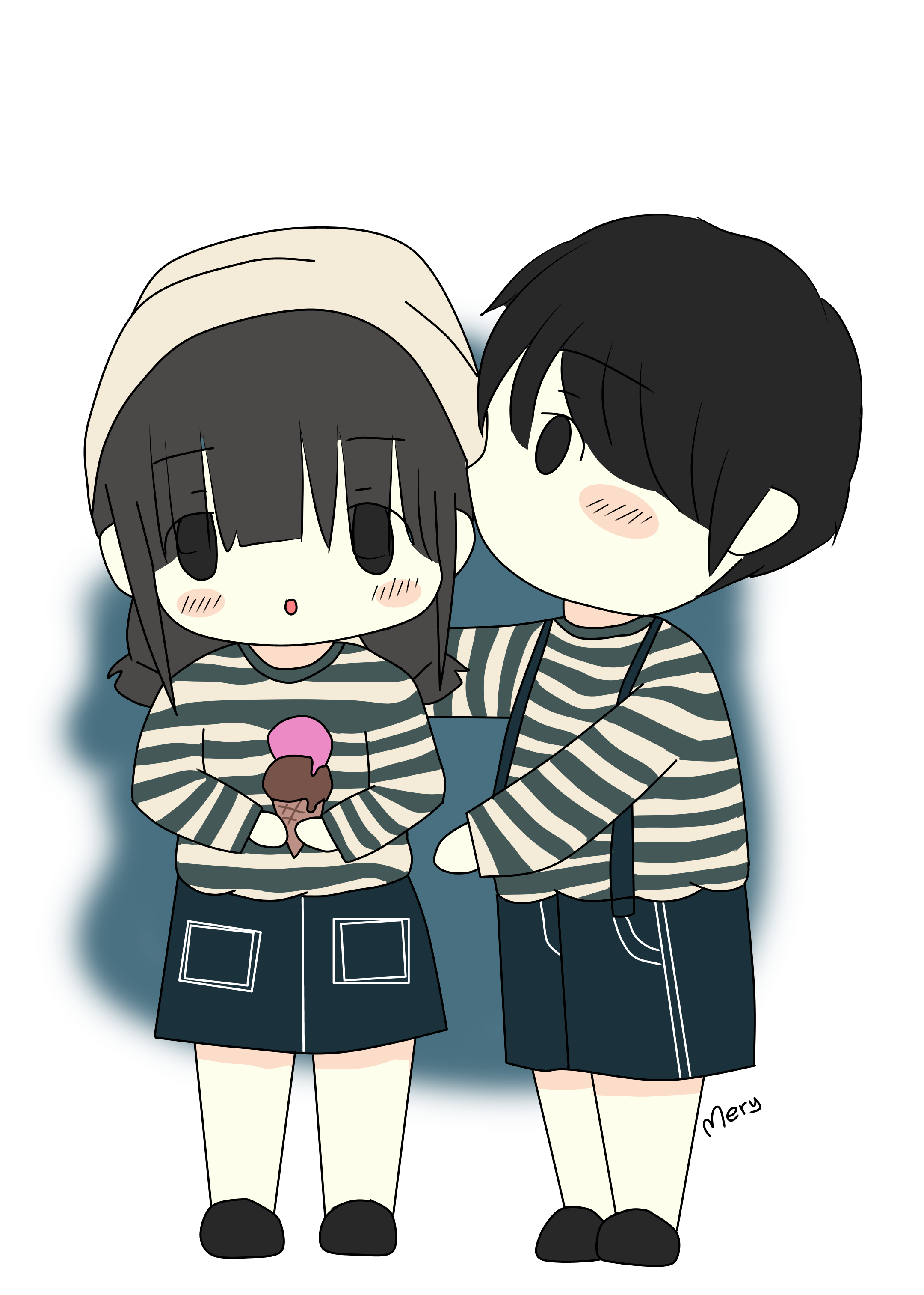 Chibi couple - Artists&Clients