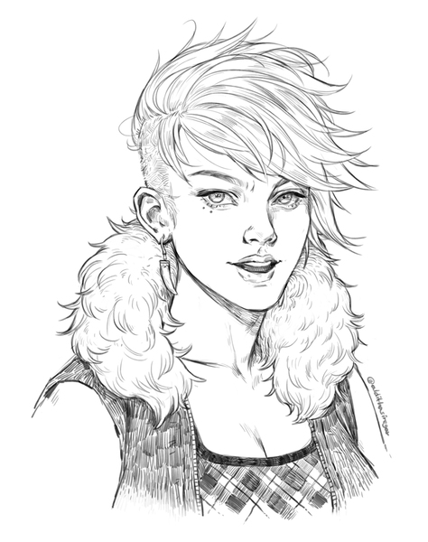 High Quality Headshot Sketch 