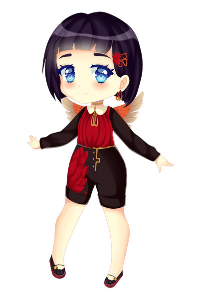 Colored chibi fully shaded