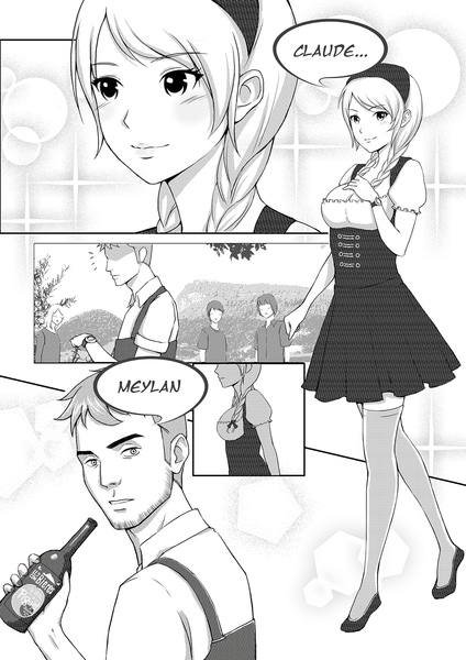 Manga art illustration