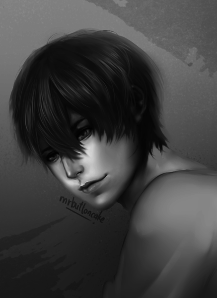 Greyscale Painted Headshot