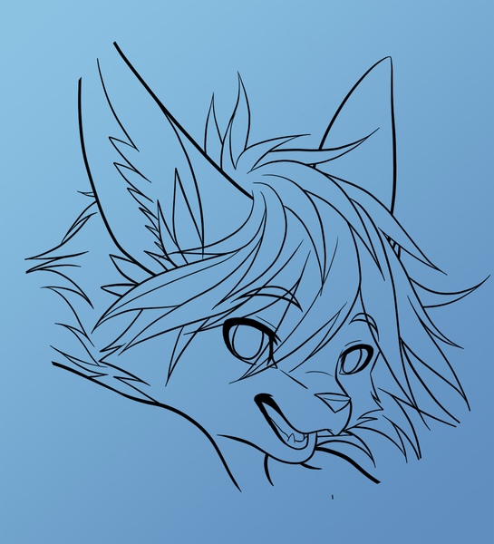 Headshot Line Art