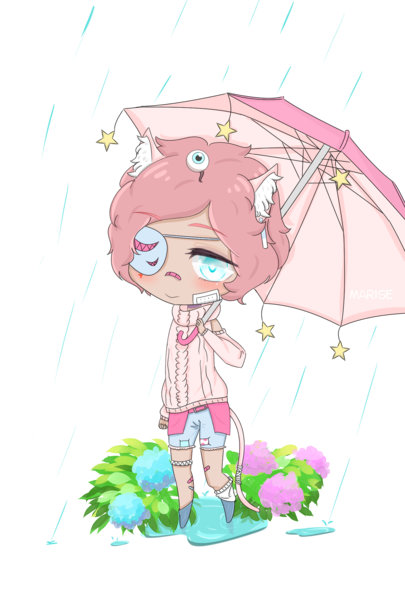 Full-body coloured chibi