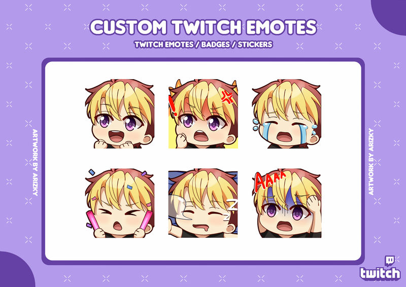 Custom Emotes Badges and Stickers
