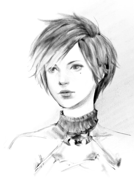 Semi Realistic Character Sketch
