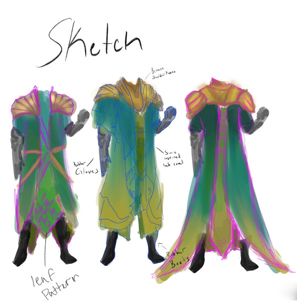 OC clothing reference sheet | sketch