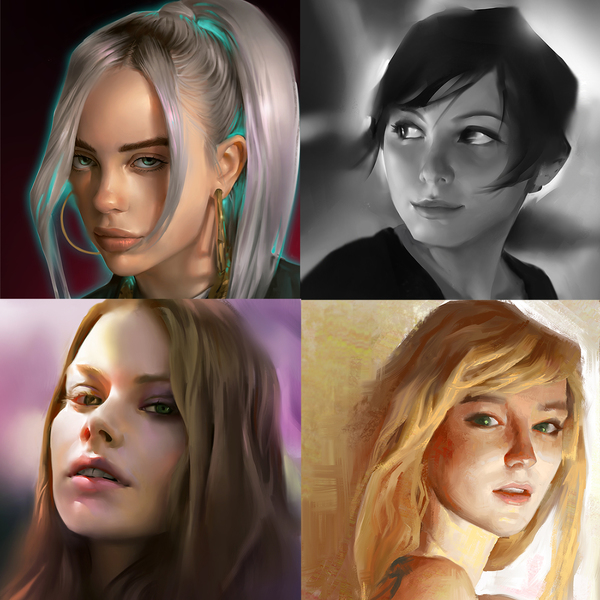 Realistic and Stylized Portraits