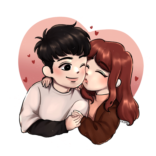 anime couple drawing - Artists&Clients