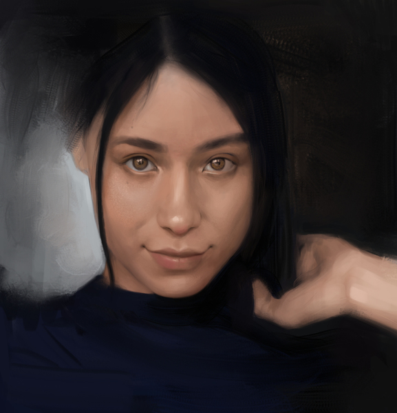 Digital Color Portrait Painting