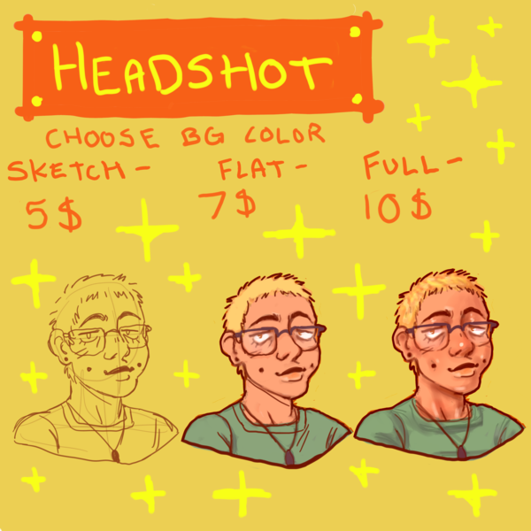 digital headshot/bust