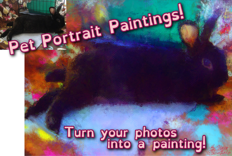 Pet Portrait Paintings from Your Photos