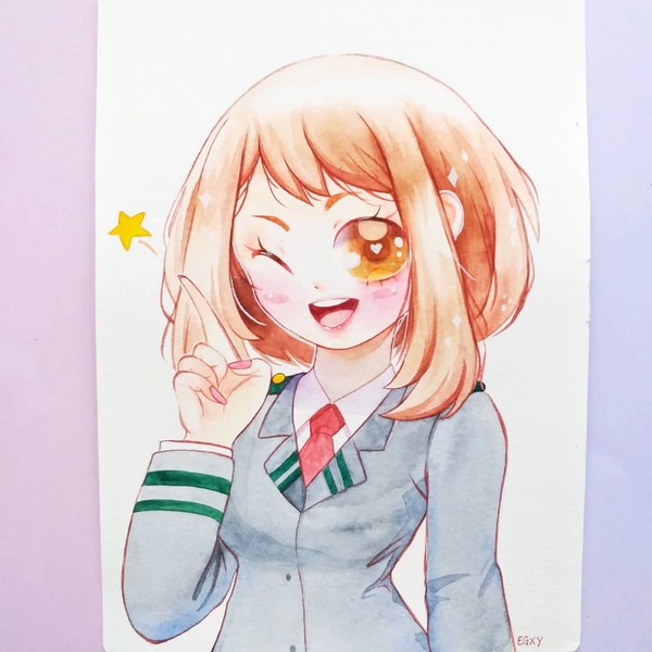 Anime Watercolor Bust