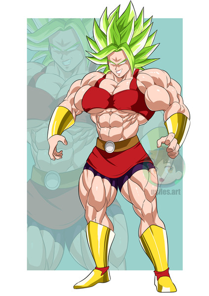 Colored muscle Girl