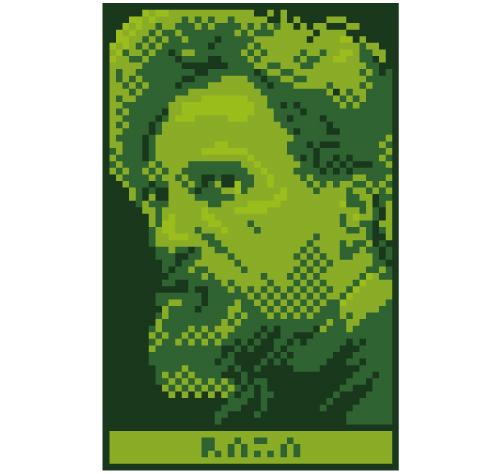 pixel art portrait