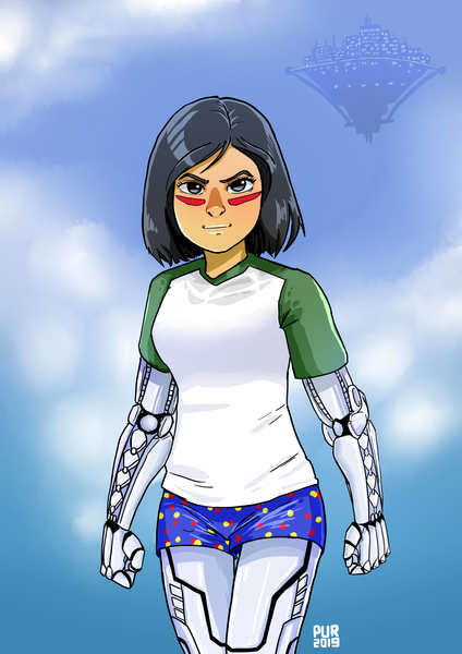 full body colored illustration
