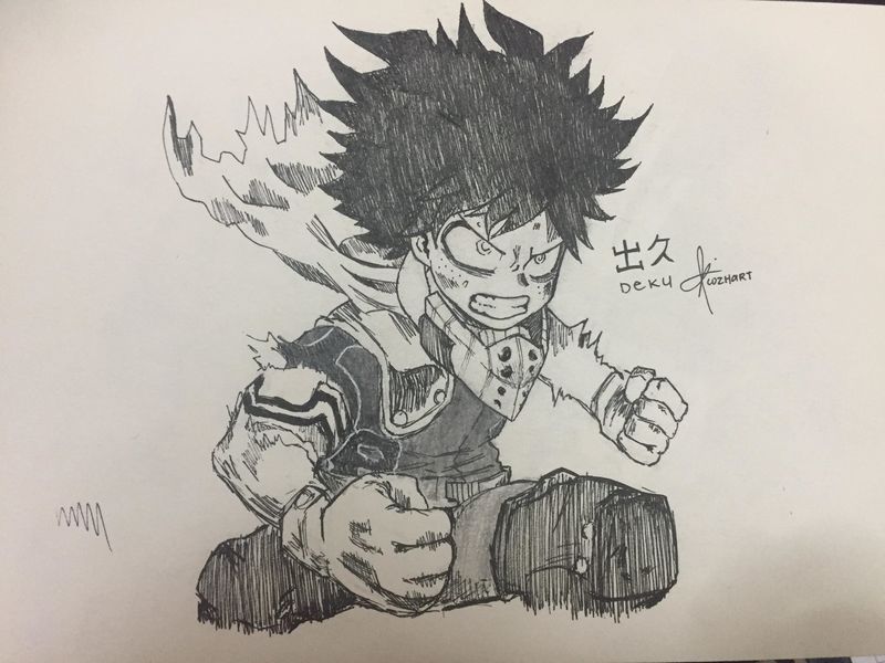Character Manga-styled Inked Sketch