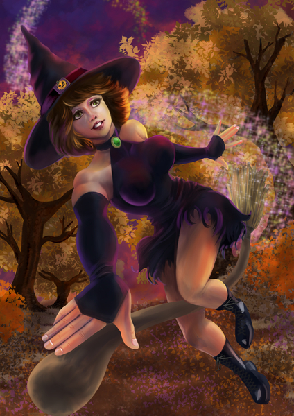 Full body painted character