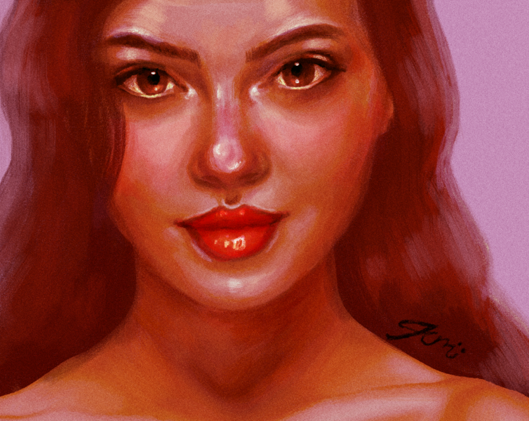 Colored Digital Portrait 