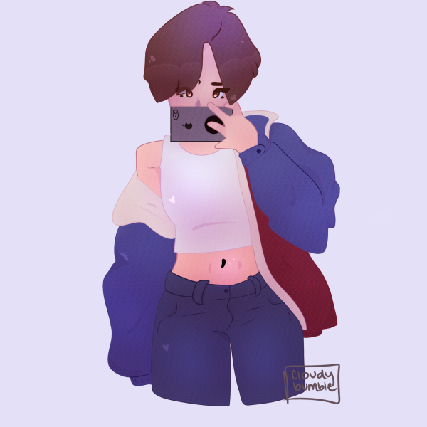 Colored half body