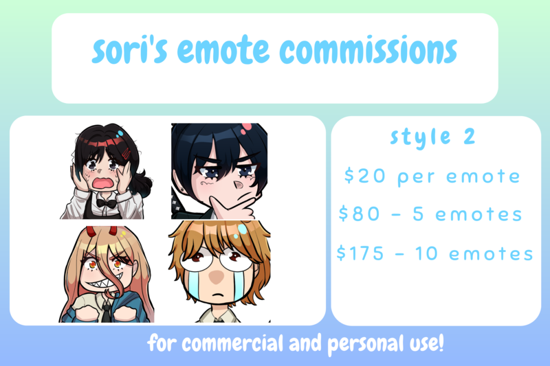 Emote Commissions (Style 2)