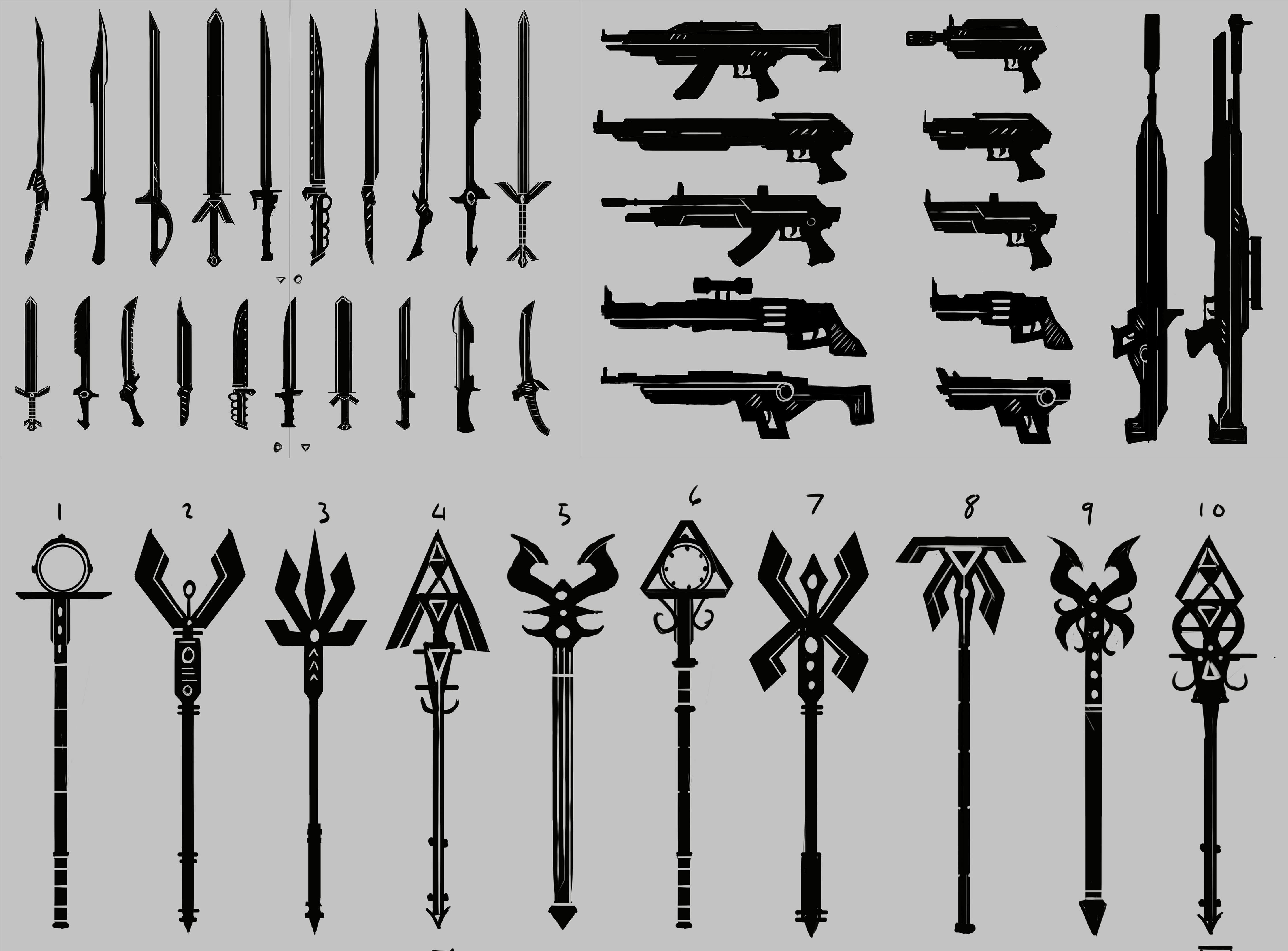 Weapon or Prop Thumbnails - Artists&Clients