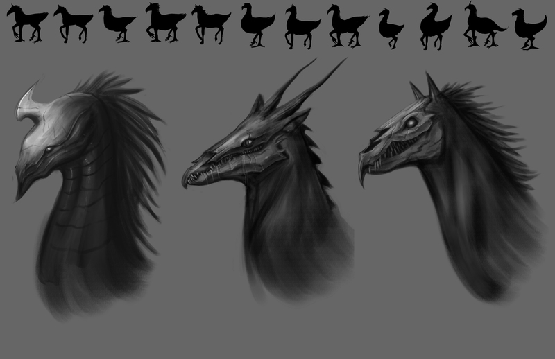 Creature Busts and Silhouettes