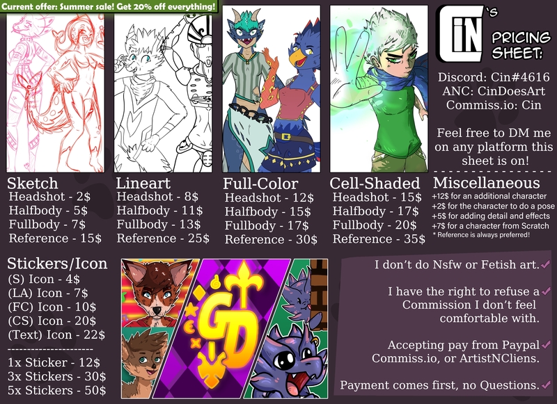 Cin's Cheap Furry Commissions!
