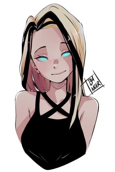 Headshot sketchy/color