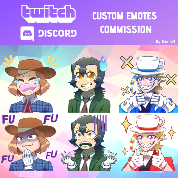 Buy 10 free 2 SPECIAL Twitch Emotes