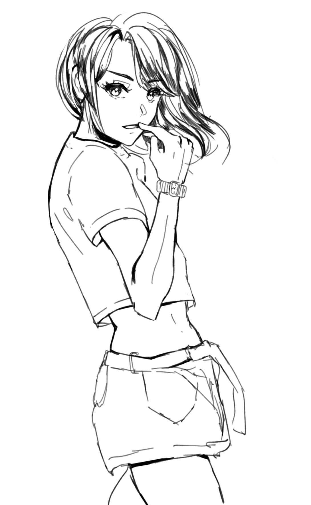 simple body sketch