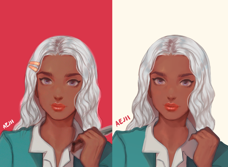 Bust up painting Artists&Clients